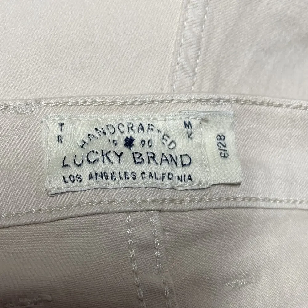 Lucky Brand Women’s Malibu Shorts - Beige / Aztec Print Detail - Size 6/28